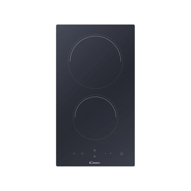 Candy CDH30 fekete, beépíthető, elektromos üvegkerámia, főzőzóna: 2, beépíthető méret: 27cm, főzőlap