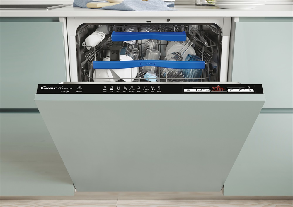 Candy CDIMQ 4D622PB/E fehér, programok száma: 9, beépíthető, 16 terítékes mosogatógép 