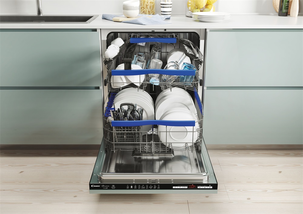 Candy CDIMQ 4D622PB/E fehér, programok száma: 9, beépíthető, 16 terítékes mosogatógép 