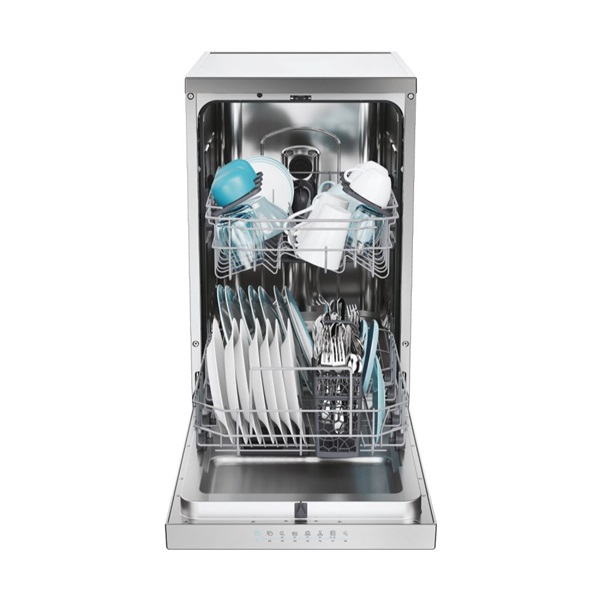 Candy CF0C7SB0FX inox, programok száma:8, szabadonálló, 10 terítékes mosogatógép