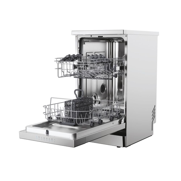 Candy CF0C7SB0FX inox, programok száma:8, szabadonálló, 10 terítékes mosogatógép