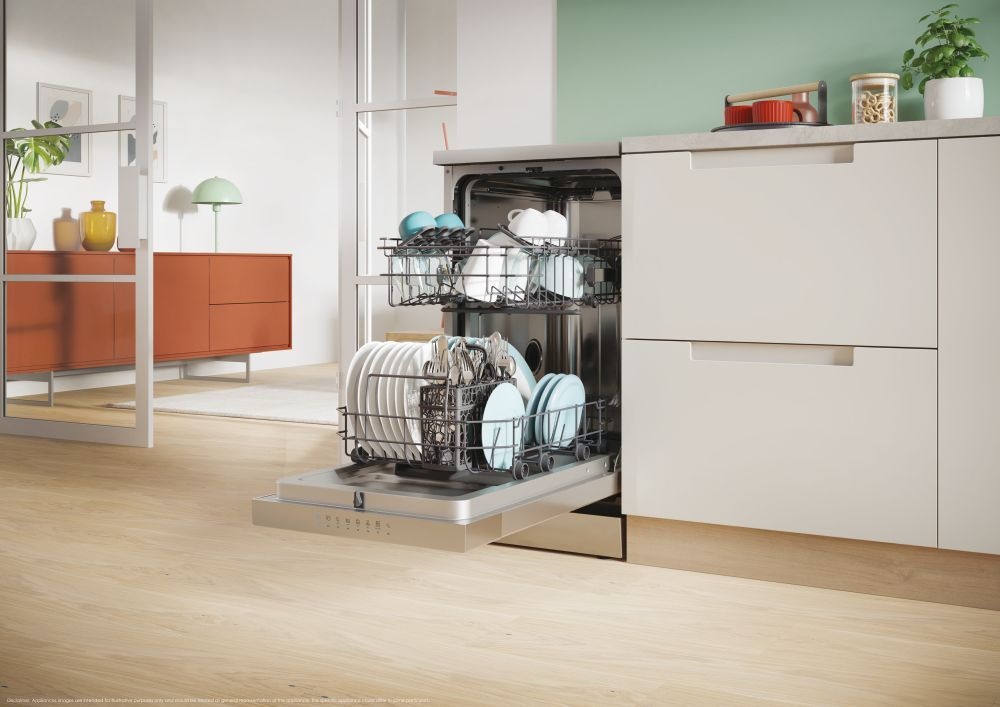 Candy CF0C7SB0FX inox, programok száma:8, szabadonálló, 10 terítékes mosogatógép
