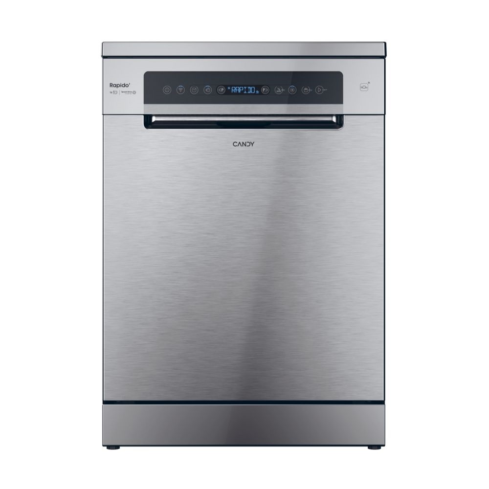 Candy CF 6B4S1PX inox, programok száma:8, szabadonálló, 10 terítékes mosogatógép