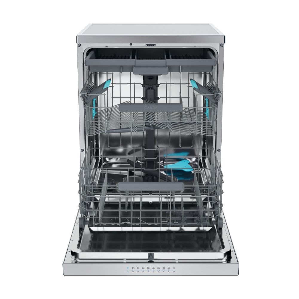 Candy CF 6B4S1PX inox, programok száma:8, szabadonálló, 10 terítékes mosogatógép