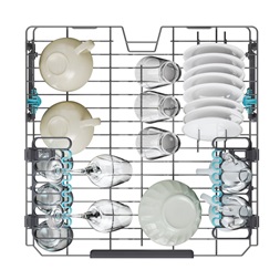 Candy CF 6B4S1PX inox, programok száma:8, szabadonálló, 10 terítékes mosogatógép
