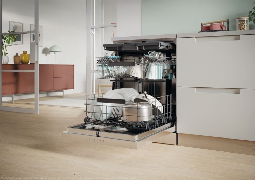 Candy CF 6B4S1PX inox, programok száma:8, szabadonálló, 10 terítékes mosogatógép