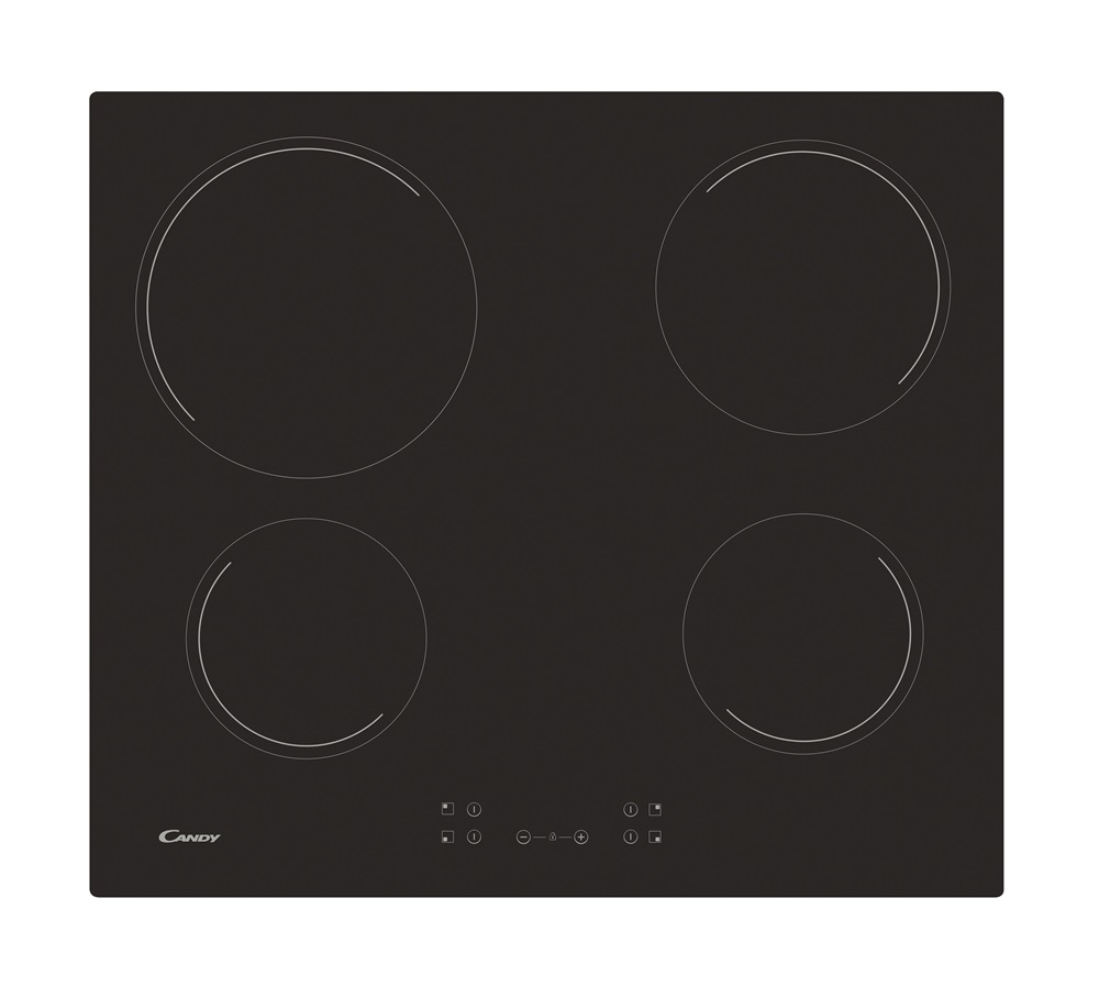 Candy CH64CCB/4U2 fekete, beépíthető, elektromos üvegkerámia, főzőzóna: 4, beépíthető méret: 56cm, főzőlap
