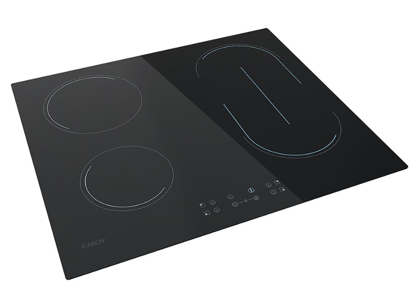 Candy CH64 BVT fekete, beépíthető, elektromos üvegkerámia, főzőzóna: 4, beépíthető méret: 56cm, főzőlap