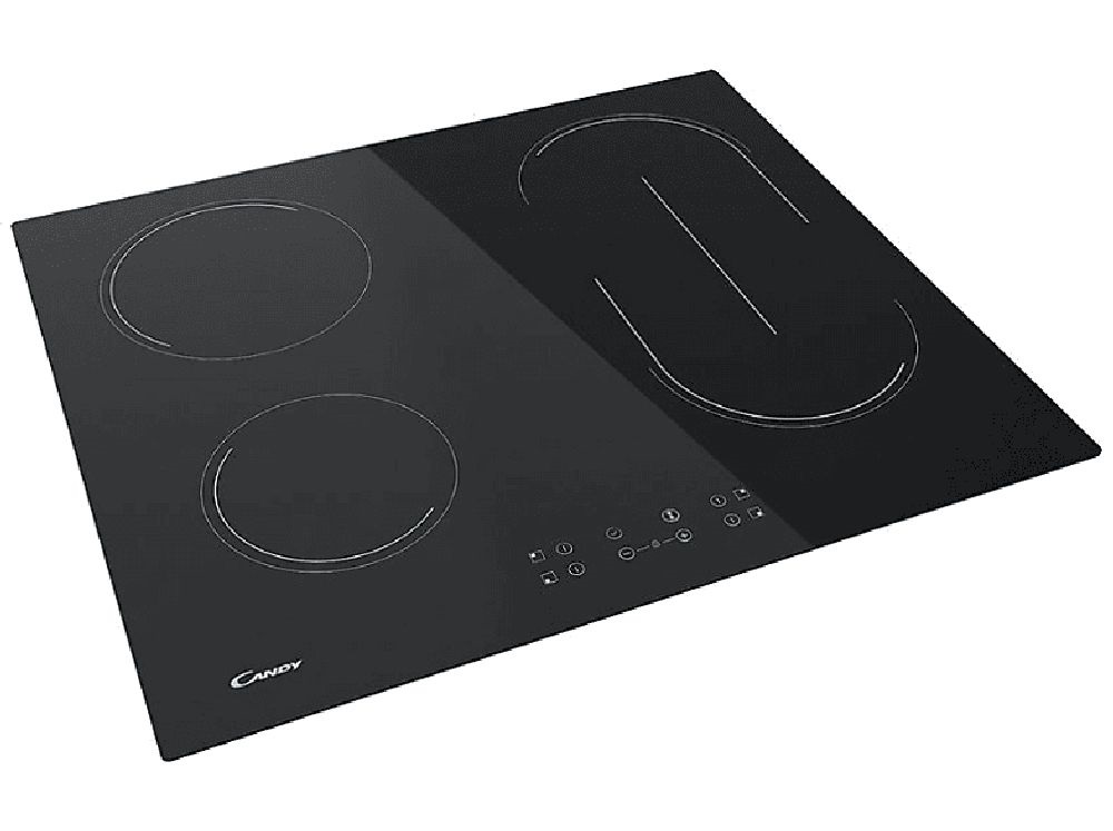 Candy CH64 BVT fekete, beépíthető, elektromos üvegkerámia, főzőzóna: 4, beépíthető méret: 56cm, főzőlap