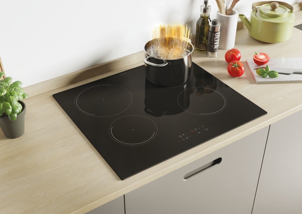 Candy CI642C/E14U fekete, beépíthető, indukciós, főzőzóna: 4, beépíthető méret: 56cm, főzőlap