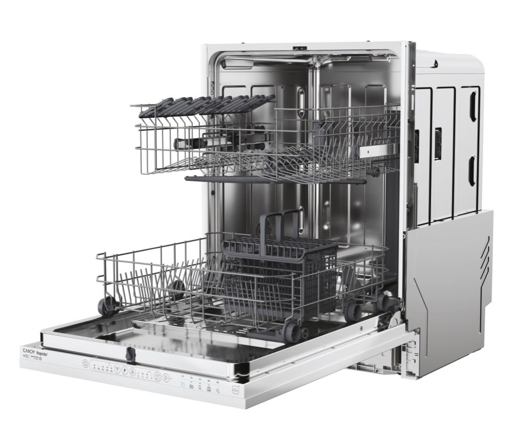 Candy CI 3E7L0W2 fehér, programok száma:5, beépíthető, 13 terítékes mosogatógép