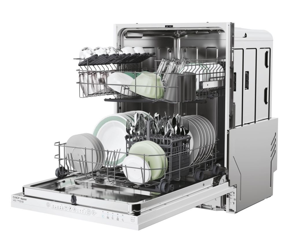 Candy CI 3E7L0W2 fehér, programok száma:5, beépíthető, 13 terítékes mosogatógép