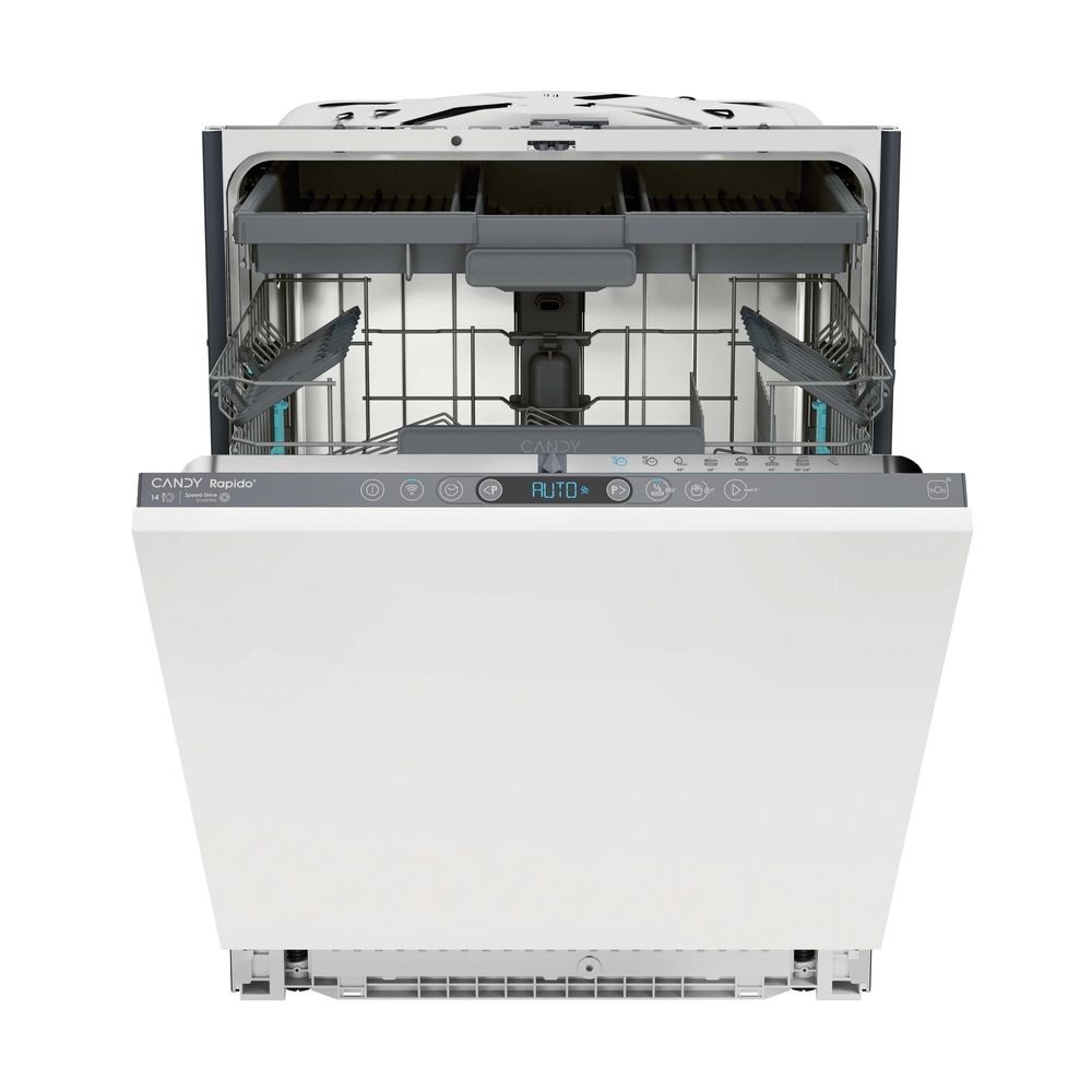Candy CI 4C4F1A fehér, programok száma: 8, beépíthető, 14 terítékes mosogatógép