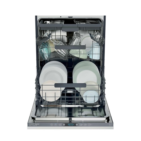 Candy CI 4C4F1A fehér, programok száma: 8, beépíthető, 14 terítékes mosogatógép