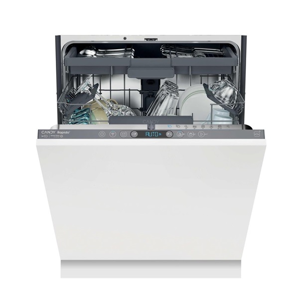 Candy CI 4C4F1A fehér, programok száma: 8, beépíthető, 14 terítékes mosogatógép