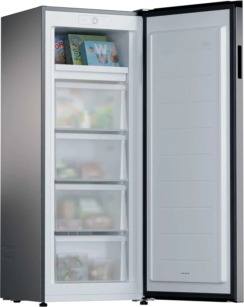 Candy CNUQ2L513EX inox, egyajtós, Fagyasztó:169L, fagyasztószekrény