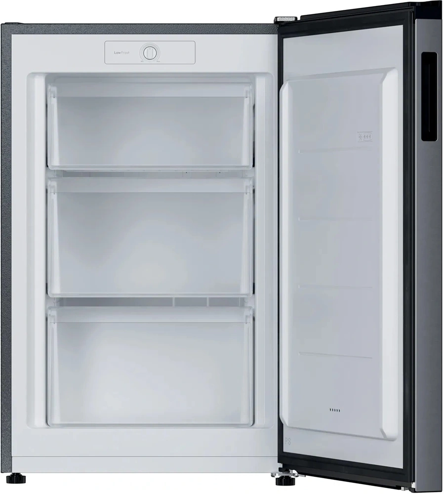 Candy CNUQ2L58EX inox, egyajtós, Fagyasztó:100L, fagyasztószekrény