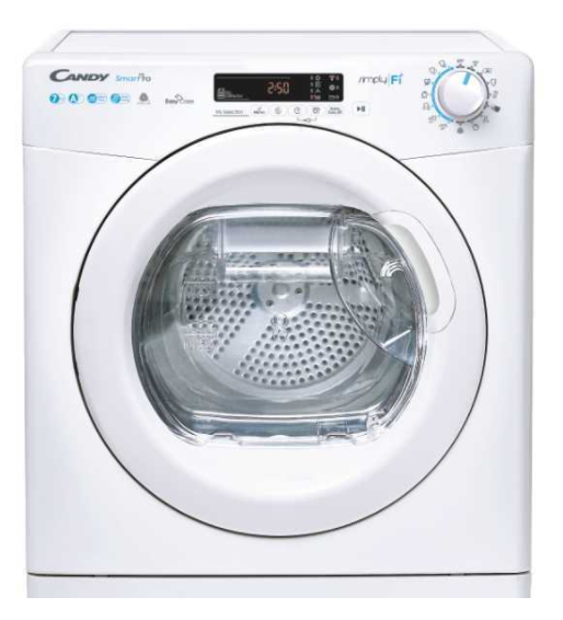 Candy CSO4H7A1DE-S fehér, 7 kg, hőszivattyús, keskeny, szárítógép (Újszerű)
