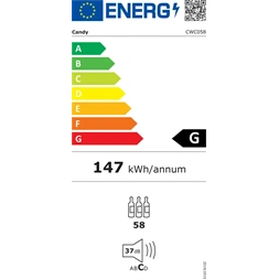 Candy CWC058 fekete, Palack:58db, borhűtő