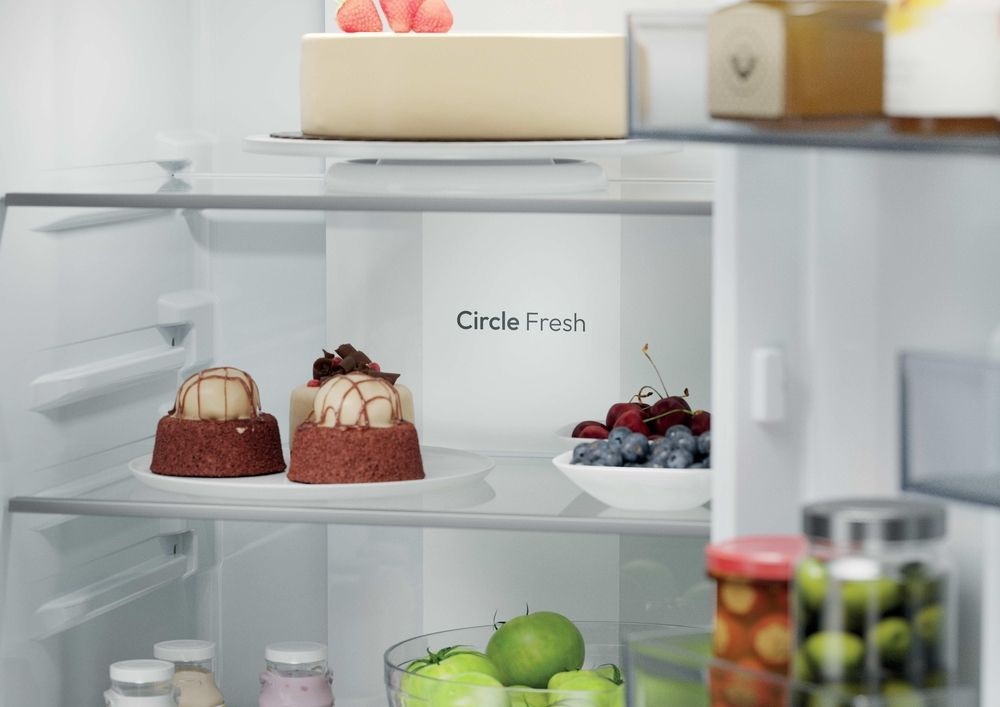 Candy ECNBQT3519EW alulfagyasztós, beépíthető, Hűtő: 211L, Fagyasztó: 73L, No Frost, hűtőszekrény