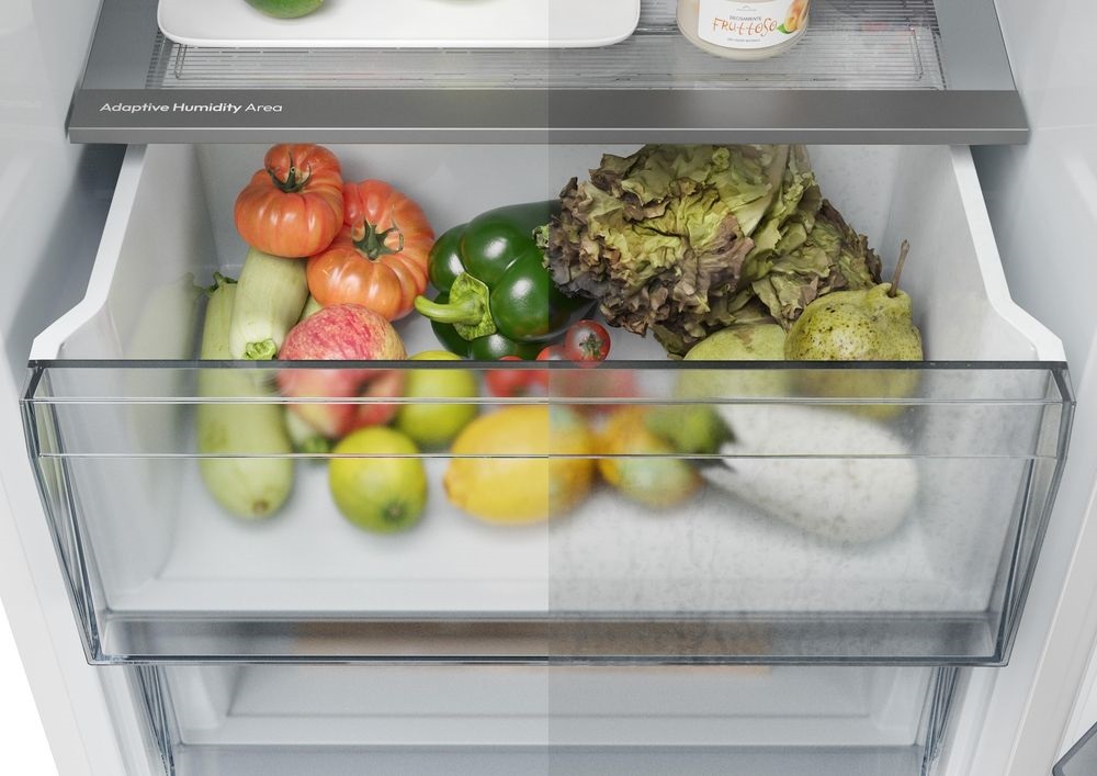 Candy ECNBQT3519EW alulfagyasztós, beépíthető, Hűtő: 211L, Fagyasztó: 73L, No Frost, hűtőszekrény