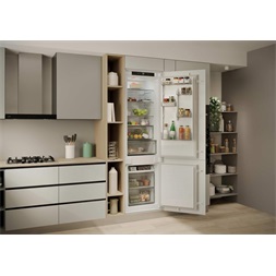 Candy ECNBQT3519EW alulfagyasztós, beépíthető, Hűtő: 211L, Fagyasztó: 73L, No Frost, hűtőszekrény