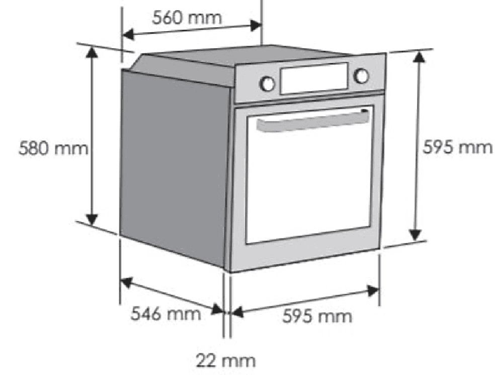 Candy FCP825XL E0/E fekete-inox, beépíthető, sütőtér: 70L, sütő
