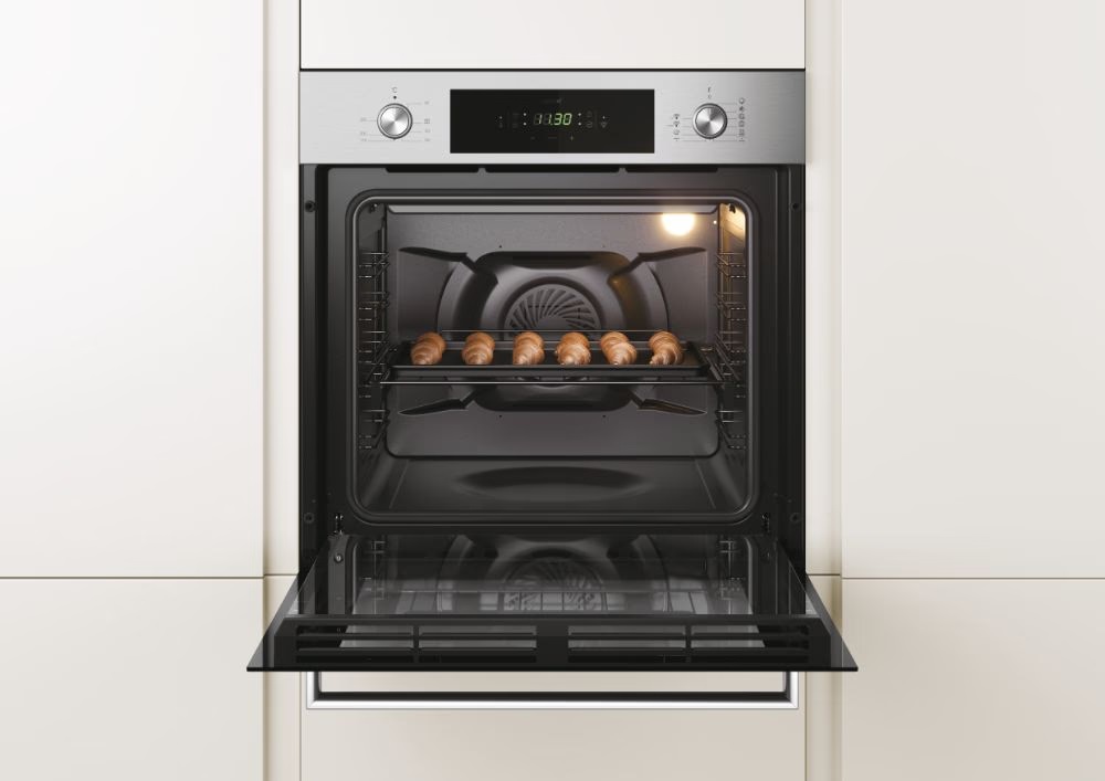 Candy FCP825XL E0/E fekete-inox, beépíthető, sütőtér: 70L, sütő