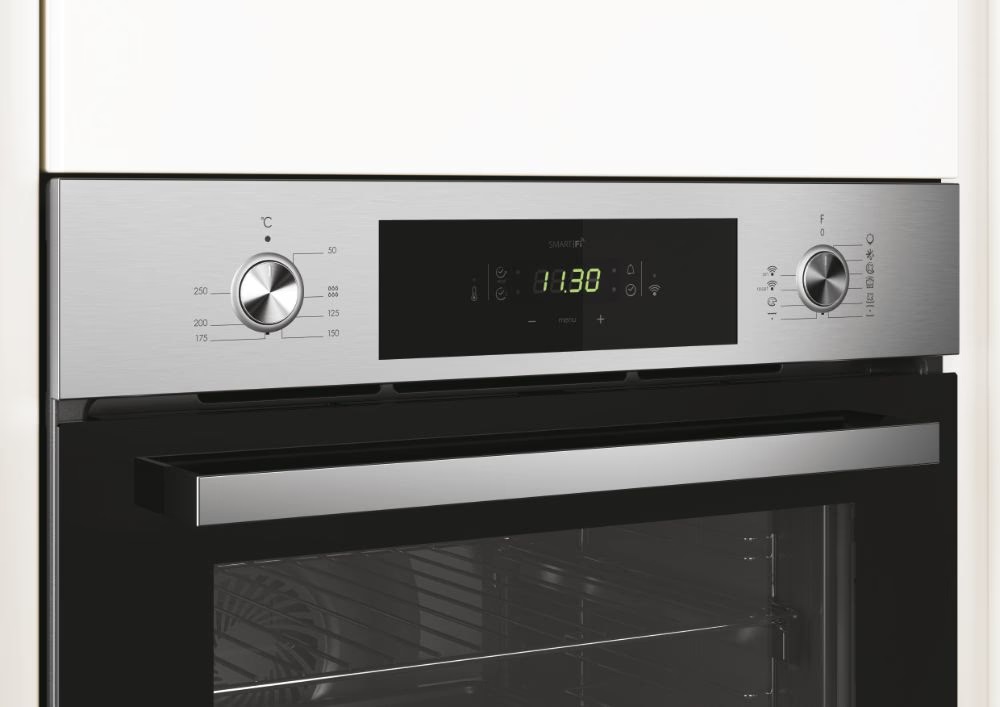 Candy FCP825XL E0/E fekete-inox, beépíthető, sütőtér: 70L, sütő