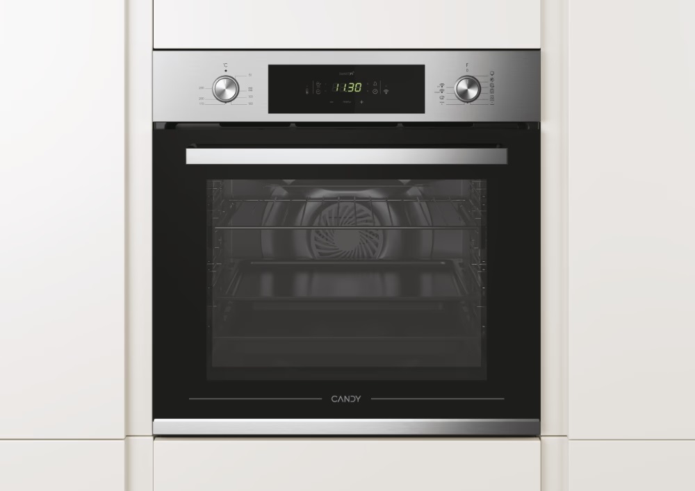 Candy FCP825XL E0/E fekete-inox, beépíthető, sütőtér: 70L, sütő