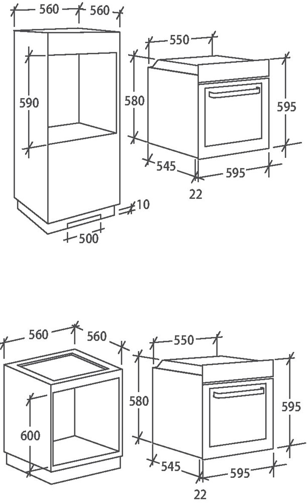 Candy FCT615NXL fekete, beépíthető, sütőtér: 65L, légkeverés, hidrolitikus, sütő