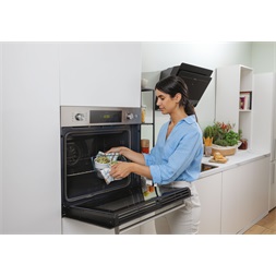 Candy FCTS886XL inox, beépíthető, sütőtér: 70L, grill, légkeverés, pirolitikus, sütő