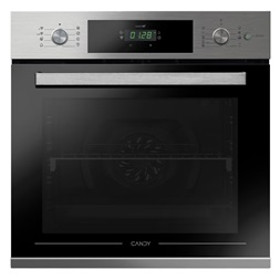 Candy FCTS886XL inox, beépíthető, sütőtér: 70L, grill, légkeverés, pirolitikus, sütő