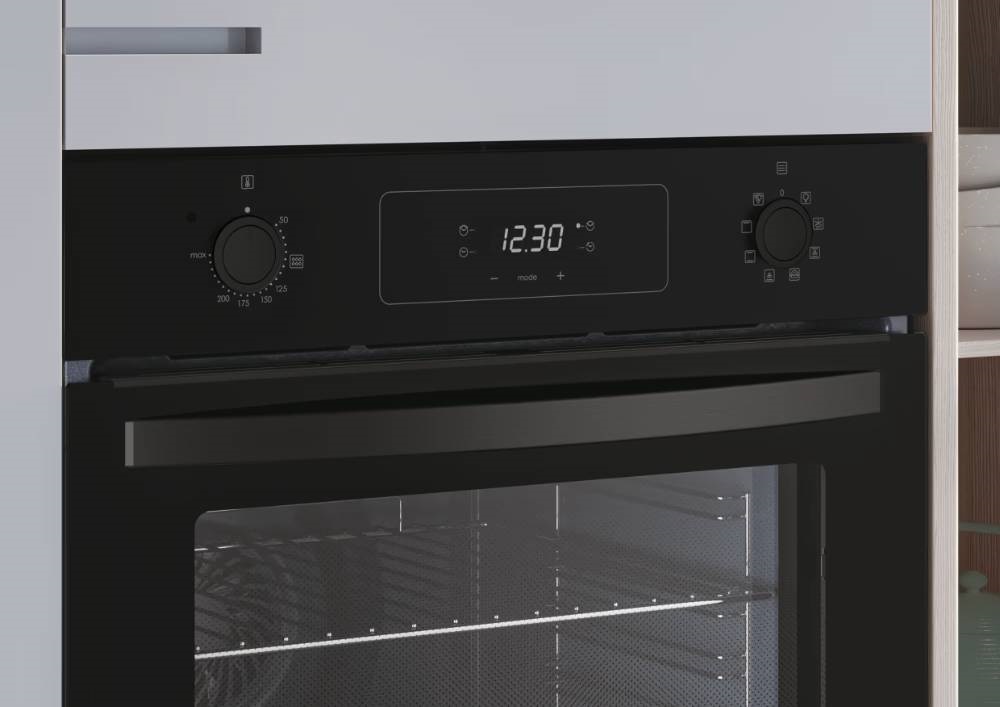 Candy FIDCP N625L fekete, beépíthető, sütőtér: 70L, légkeverés, sütő