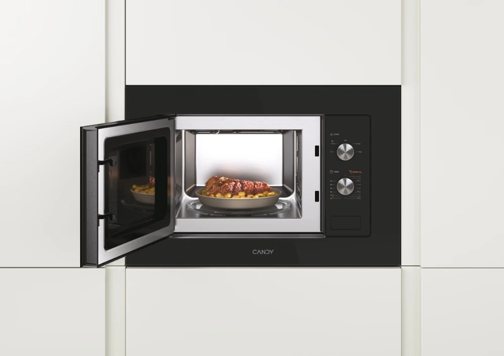 Candy MIS1730X 1000W 17L inox beépíthető mikrohullámú sütő