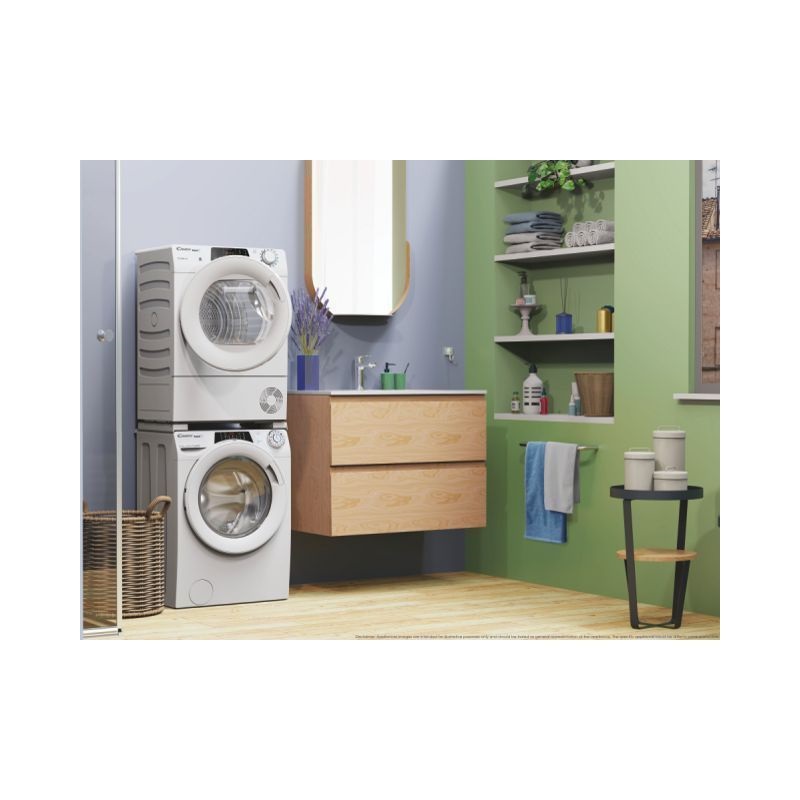 Candy RO4H7A2TEX-S fehér, 7 kg, hőszivattyús, keskeny, szárítógép