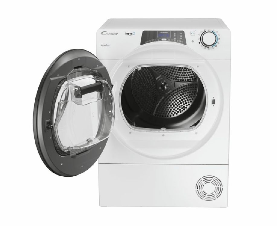 Candy RP4 H7A2TRE-S fehér, 7 kg, hőszivattyús, keskeny, szárítógép