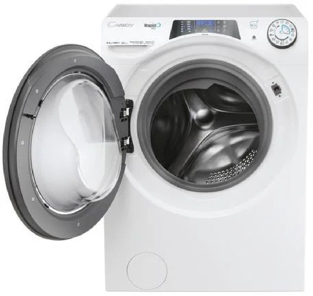 Candy RPW 4856BWR8-S fehér, elöltöltős, max.1400ford., 8 kg/5 kg, mosó-szárítógép