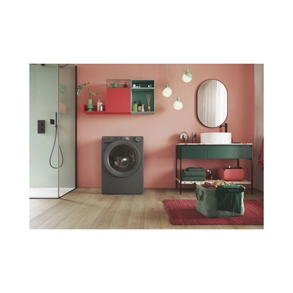 Candy RP 696BWMRR/1-S antracit, elöltöltős, max.1600ford., 9 kg, mosógép (Használt - B)