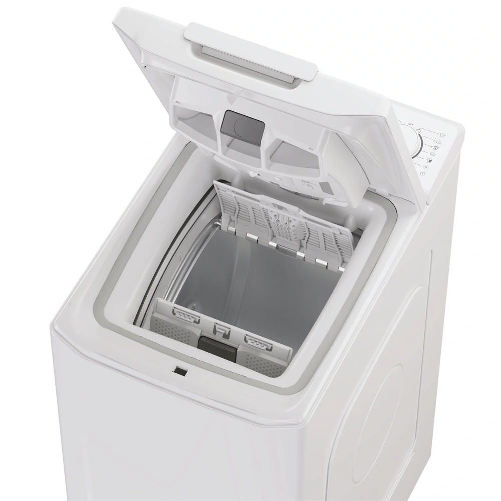 Candy TCA273D2-S fehér, felültöltős, max.: 1200ford., 7kg, mosógép