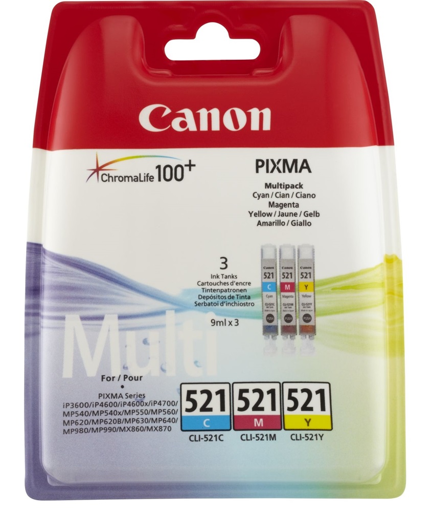 Canon CLI-521CMY multipack tintapatron