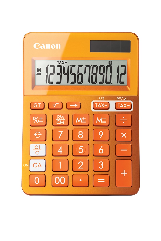 Canon LS-123K narancssárga asztali számológép