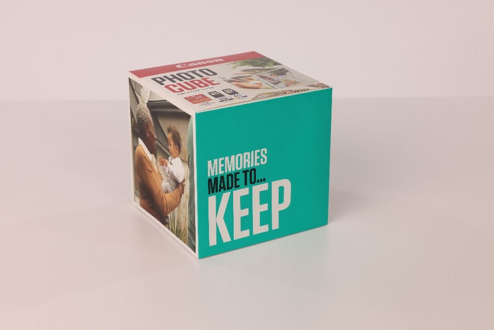 Canon Photo Cube Creative Pack fehér kék képkeret és fotópapír