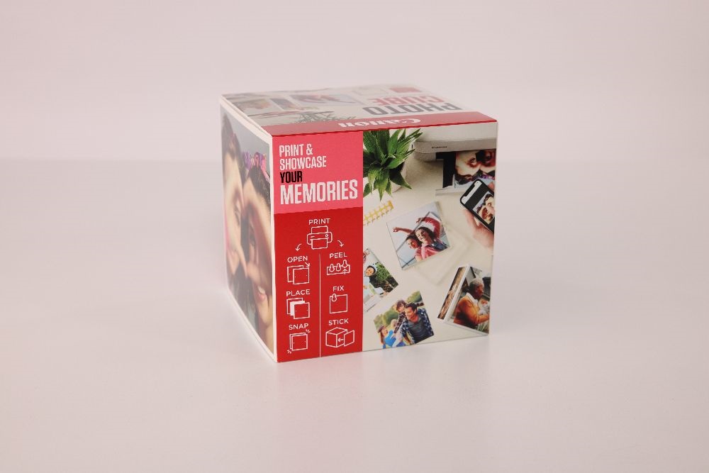 Canon Photo Cube Creative Pack fehér pink képkeret és fotópapír