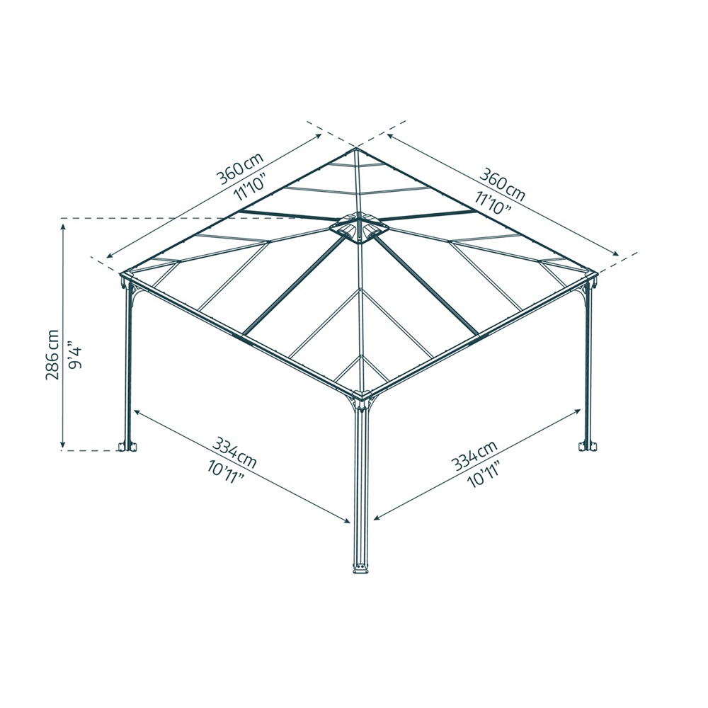Canopia Palermo 3600 - kerti pavilon