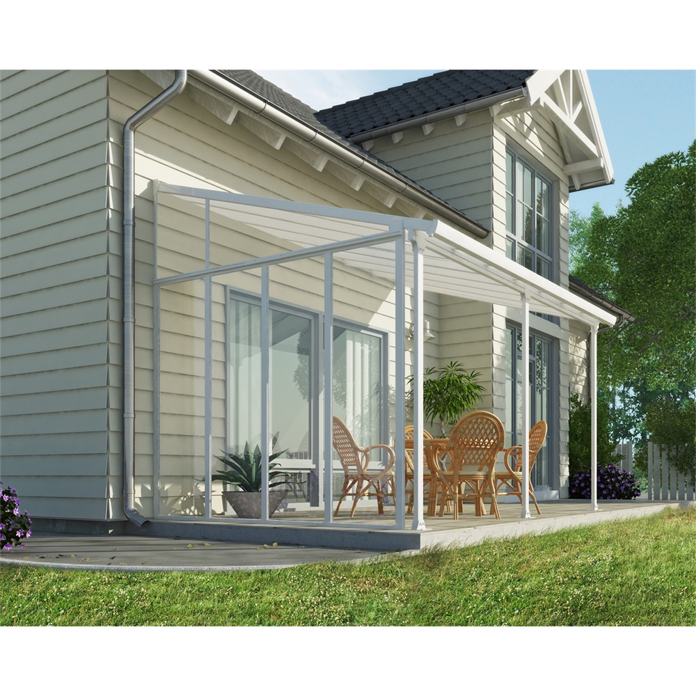 Canopia Sierra fehér pergola oldalfal
