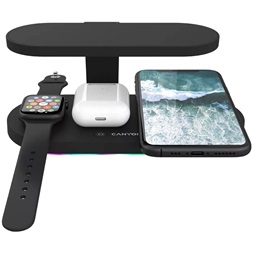 Canyon 5-in-1 UV Sterilizáló lámpával fekete vezeték nélküli töltőállomás