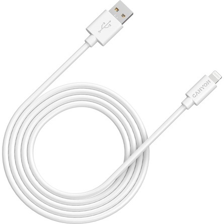 Canyon MFI-12 Charge&Sync Lightning -> USB 2.0 A M/M adatkábel 2m fehér