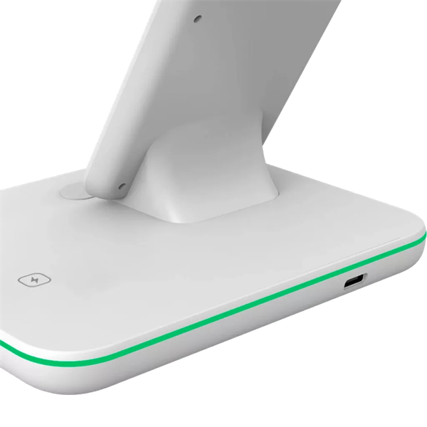 Canyon WS-303 3-in-1 15W univerzális vezeték nélküli töltő adapter fehér (Qi)