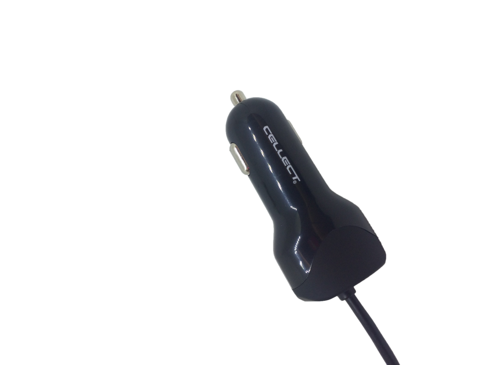 Cellect MPCB-MIC-ADAPT-2.4A 2,4A univerzális Micro USB autós töltő + 1x USB aljzat